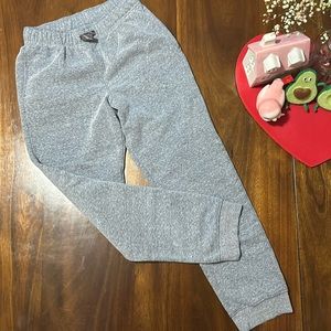 New gray joggers with functional drawstring 12/14